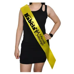 Szarfa ŻÓŁTA Ślub Najlepsza Babcia Pana Młodego